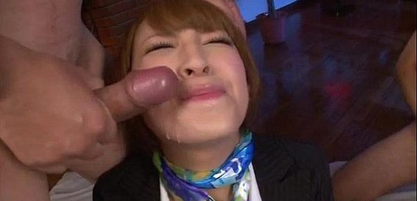  Hikaru Shiina loves to swallow after a good oral